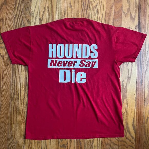 Russell Athletic Nublend  Gilliam Goonies Red T-Shirt Sz Large Y2K Double Sided - Picture 7 of 7